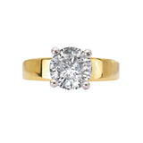 iamond Semi-Mount Hidden Halo Engagement Ring