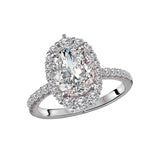 Romance Halo Semi-Mount Diamond Ring