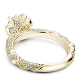 Noam Carver B081-02YM-100A Diamond Engagement Ring – 14K Yellow Gold with Accent Stones