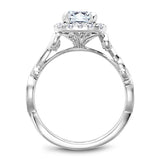 Noam Carver B151-01A – Classic Round Diamond Engagement Ring Setting, 14K Gold