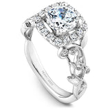 Noam Carver B151-01A – Classic Round Diamond Engagement Ring Setting, 14K Gold