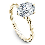 Noam Carver 14K Yellow Gold Solitare Twist Engagement Ring