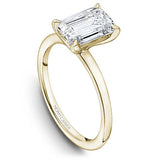 Noam Carver B371-07YWA  14K Yellow Gold Cushion Cut Diamond Engagement Ring with Accented Band