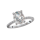 Peg Head Semi-Mount Diamond Ring