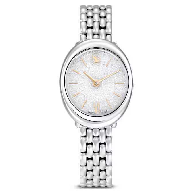 Swarovski Imber watch Swiss Made, Metal bracelet, Silver tone, Stainless steel