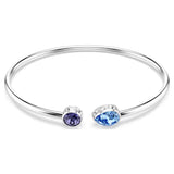 Swarovski Chroma bangle Mixed cuts, Multicolored, Rhodium plated 5741780
