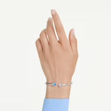 Swarovski Chroma bangle Mixed cuts, Multicolored, Rhodium plated 5741780