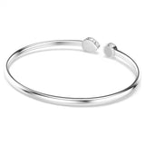 Swarovski Chroma bangle Mixed cuts, Multicolored, Rhodium plated 5741780