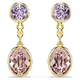 Swarovski Chroma drop earrings Mixed cuts, Multicolored, Gold-tone plated 5738478