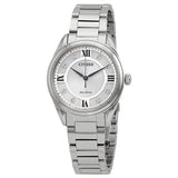 Citizen Eco-Drive Arezzo EM0870-58A – Stainless Steel Bracelet, Silver Dial with Diamond Accents Ladies’ Watch
