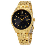 Citizen BM7252-51E Corso – Men’s Eco-Drive Gold-Tone Stainless Steel Black Dial Sapphire Crystal Watch
