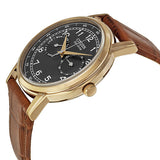 Citizen AO9003-08E – Men’s Eco-Drive Gold-Tone Black Dial Brown Leather Strap Watch