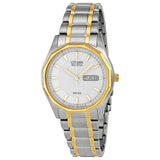 Citizen BM8434-58A Corso – Men’s Eco-Drive Two-Tone Stainless Steel White Dial Day-Date 37mm Watch