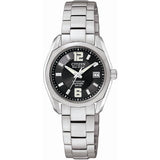 Citizen Eco-Drive EW2100-51E – Titanium Bracelet, Black Dial Ladies’ Watch (WR100)