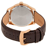 Citizen AW0082-01A Classic – Men’s Eco-Drive Rose Gold Ivory Dial Brown Leather Strap Watch