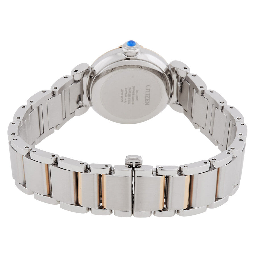 L Mae White Mother of Pearl Dial Ladies Watch