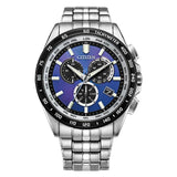 Citizen CB5874-81L PCAT Eco-Drive Chronograph – Men’s Stainless Steel Blue Dial Atomic Timekeeping 200M WR Watch