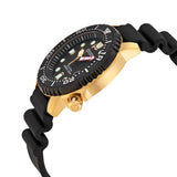 Citizen BN0152-06E Promaster Diver – Men’s Eco-Drive Gold-Tone Stainless Steel Black Dial 200M ISO-Certified Dive Watch