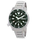 Citizen Promaster Diver NY0151-59X – Automatic Stainless Steel Bracelet, Green Dial, 200M ISO-Certified Dive Watch