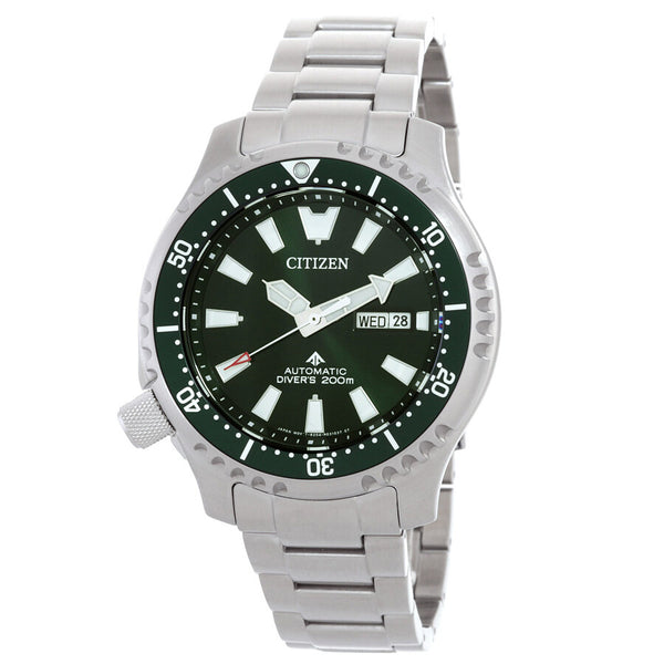 Citizen Promaster Diver NY0151-59X – Automatic Stainless Steel Bracelet, Green Dial, 200M ISO-Certified Dive Watch