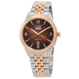 Citizen AW0156-57X Rolan – Men’s Eco-Drive Two-Tone Stainless Steel Brown Dial Day-Date Watch