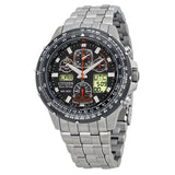 Citizen Promaster Skyhawk A-T JY0000-53E – Stainless Steel Bracelet, Black Dial, Atomic Timekeeping Eco-Drive Chronograph Watch