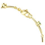 Swarovski Constella bracelet Mixed cuts, Green, Gold-tone plated