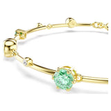 Swarovski Constella bracelet Mixed cuts, Green, Gold-tone plated