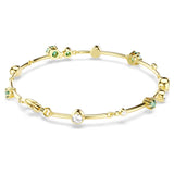 Swarovski Constella bracelet Mixed cuts, Green, Gold-tone plated
