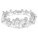 Swarovski Constella bracelet Mixed cuts, White, Rhodium plated