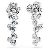 Swarovski Constella drop earrings Mixed cuts, White, Rhodium plated