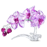 Swarovski Crystal Flowers Orchid Figurine 5520373 – Pink & Purple Crystal Sculpture