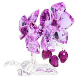 Swarovski Crystal Flowers Orchid Figurine 5520373 – Pink & Purple Crystal Sculpture