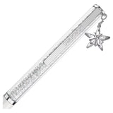 Crystalline ballpoint pen White, White lacquered, Chrome plated