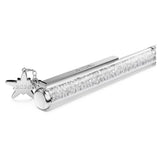 Crystalline ballpoint pen White, White lacquered, Chrome plated