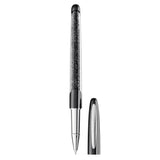 Swarovski Crystalline Nova rollerball pen Black, Chrome plated