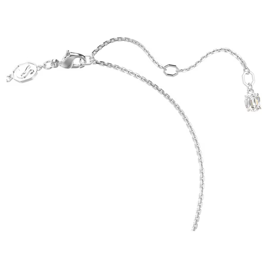 Mesmera pendant Mixed cuts, Blue, Rhodium plated