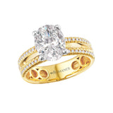 Split Shank Semi-Mount Diamond Engagement Ring