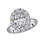 Halo Semi-Mount Diamond Ring