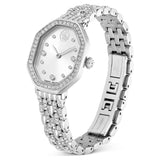Swarovski Dextera Octagon watch Swiss Made, Metal bracelet, Silver tone, Stainless steel