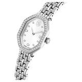 Swarovski Dextera Octagon watch Swiss Made, Metal bracelet, Silver tone, Stainless steel