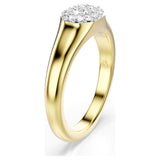 Swarovski Dextera ring Mixed cuts, White, Gold-tone plated