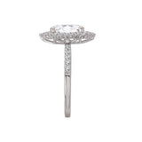 Romance Halo Semi-Mount Diamond Ring