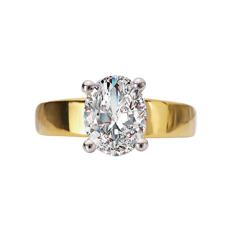 Diamond Semi-Mount Hidden Halo Engagement Ring
