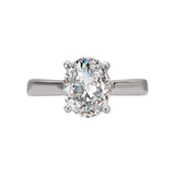 Hidden Halo Semi-Mount Diamond Engagement Ring