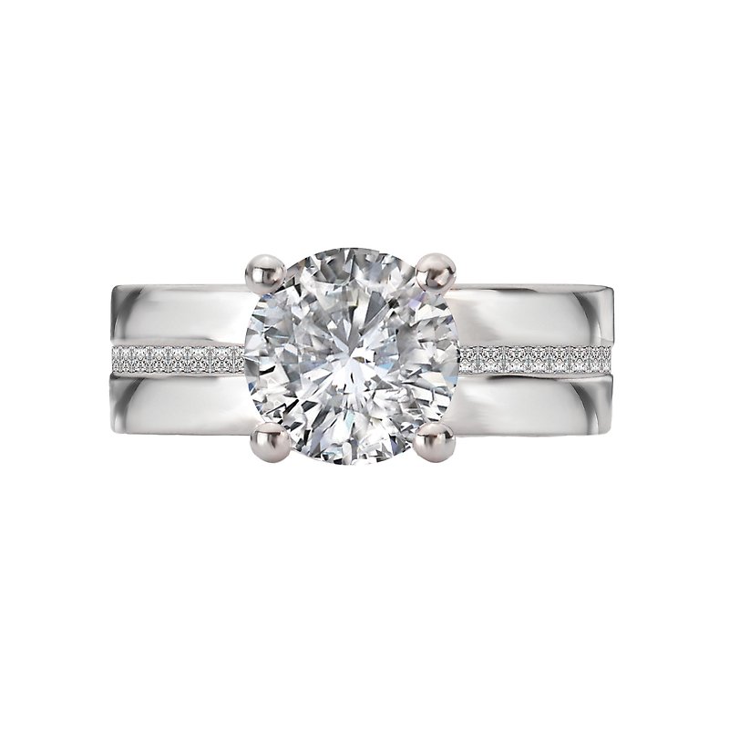 Diamond Semi-Mount Engagement Ring