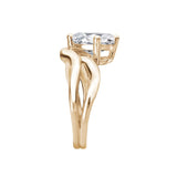 Hidden Halo Semi-Mount Diamond Engagement Ring