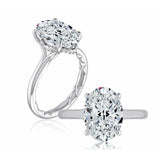 A. JAFFE Hidden Accent Natural Diamond Semi-Mount Engagement Ring