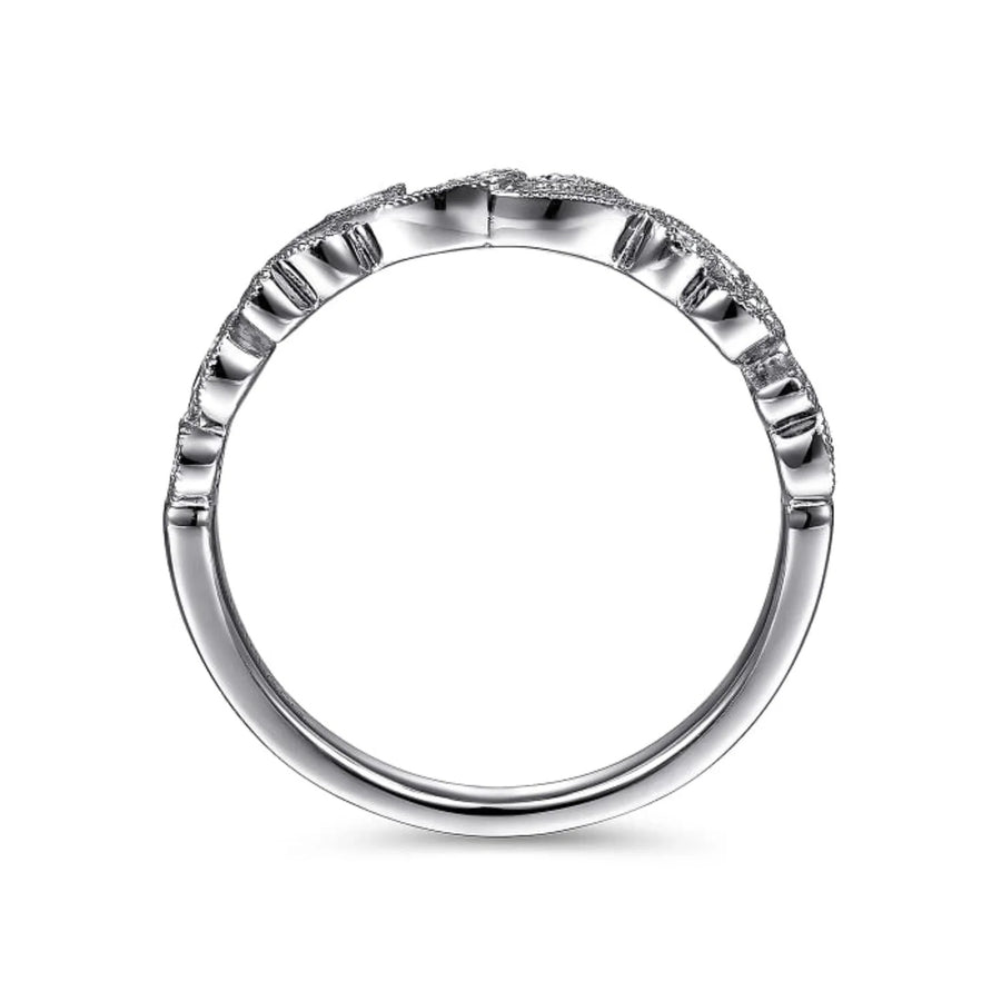 Gabriel & Co. 14K White Gold Diamond Scrollwork Anniversary Band – AN7637W44JJ