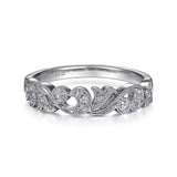 Gabriel & Co. 14K White Gold Diamond Scrollwork Anniversary Band – AN7637W44JJ